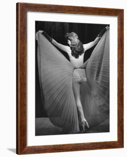 View of a Burlesque Show Being Used to Boost US Army Soldiers Morale-Ralph Morse-Framed Photographic Print