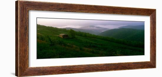 View of a Cabin on a Mountain, Buffalo River, Ozark National Forest, Ozark Mountains, Arkansas, USA-null-Framed Photographic Print