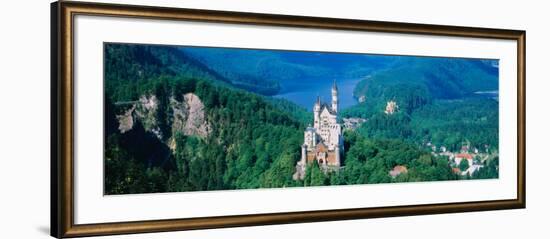 View of a Castle, Neuschwanstein Castle, Bavaria, Germany-null-Framed Photographic Print