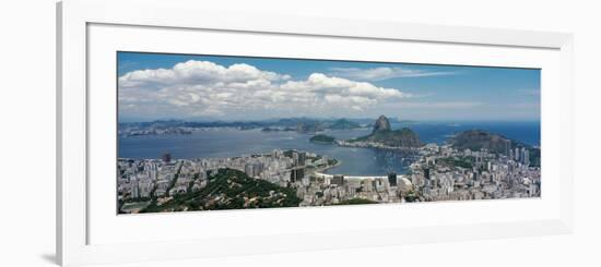 View of a City, Sugarloaf Mountain, Rio De Janeiro, Brazil-null-Framed Photographic Print