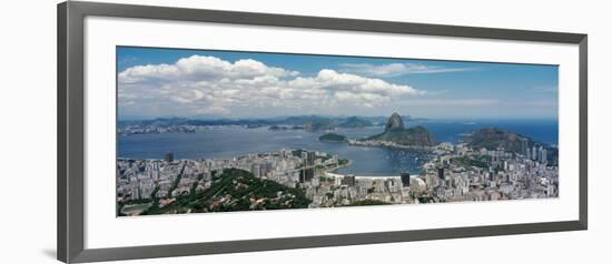 View of a City, Sugarloaf Mountain, Rio De Janeiro, Brazil-null-Framed Photographic Print