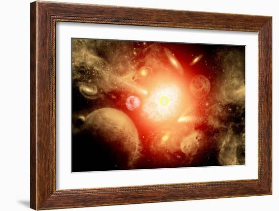 View of a Distant Part of the Galaxy-null-Framed Premium Giclee Print