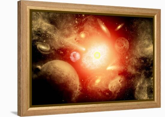 View of a Distant Part of the Galaxy-null-Framed Stretched Canvas