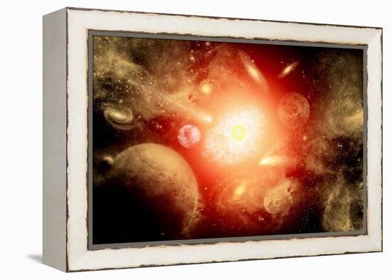 View of a Distant Part of the Galaxy-null-Framed Stretched Canvas