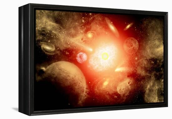 View of a Distant Part of the Galaxy-null-Framed Stretched Canvas