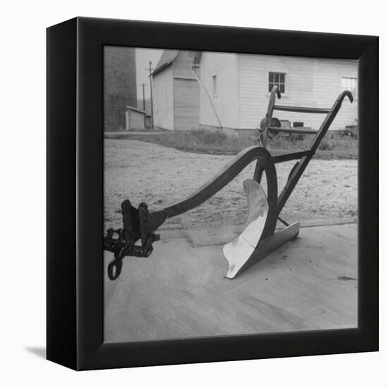 View of a Farmer's Plow-Wallace Kirkland-Framed Premier Image Canvas