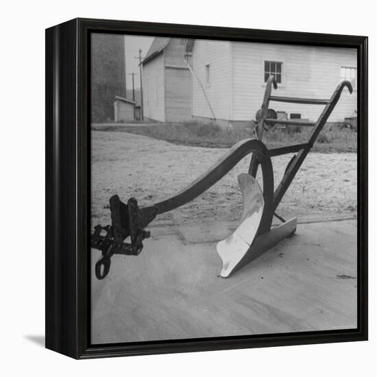 View of a Farmer's Plow-Wallace Kirkland-Framed Premier Image Canvas