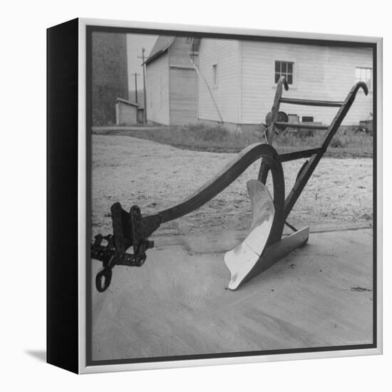 View of a Farmer's Plow-Wallace Kirkland-Framed Premier Image Canvas