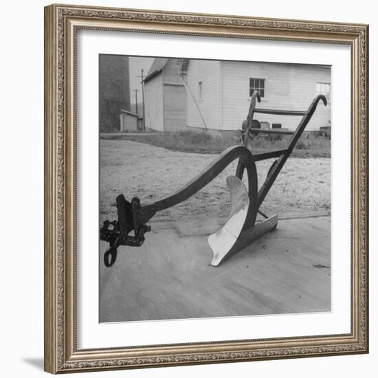 View of a Farmer's Plow-Wallace Kirkland-Framed Photographic Print