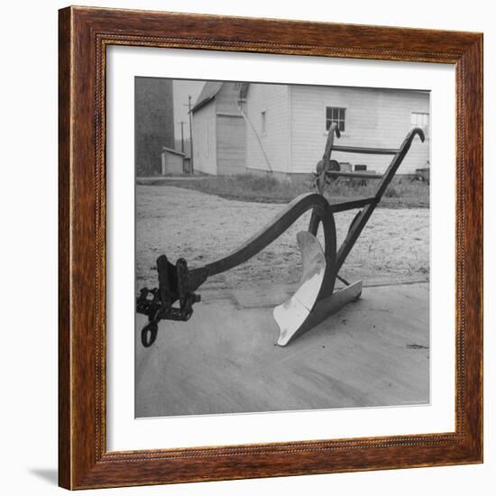 View of a Farmer's Plow-Wallace Kirkland-Framed Photographic Print