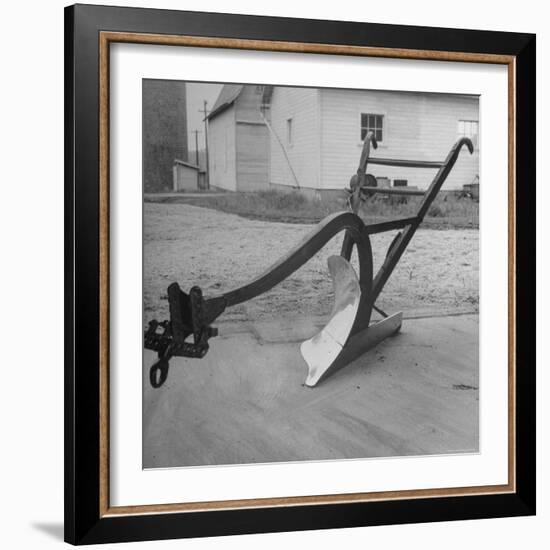 View of a Farmer's Plow-Wallace Kirkland-Framed Photographic Print