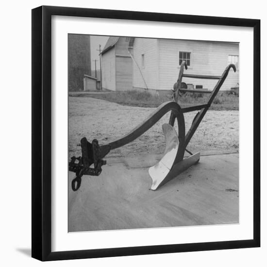 View of a Farmer's Plow-Wallace Kirkland-Framed Photographic Print