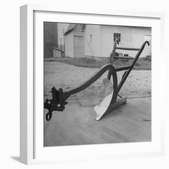 View of a Farmer's Plow-Wallace Kirkland-Framed Photographic Print