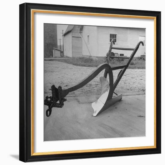 View of a Farmer's Plow-Wallace Kirkland-Framed Photographic Print