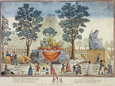 View of a Float Used During the Festival of the Supreme Being in