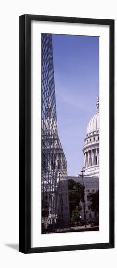 View of a Government Building, Wisconsin State Capitol, Madison, Wisconsin, USA-null-Framed Photographic Print