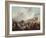 View of a Harbour, 1666 (Oil on Canvas)-Johannes Lingelbach-Framed Giclee Print