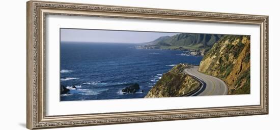 View of a Highway, California State Route 1, Big Sur, California, USA-null-Framed Photographic Print