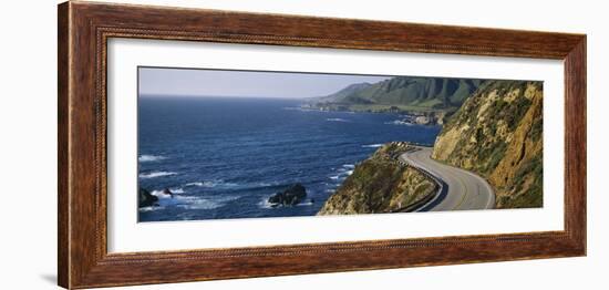 View of a Highway, California State Route 1, Big Sur, California, USA-null-Framed Photographic Print