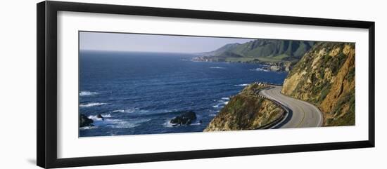 View of a Highway, California State Route 1, Big Sur, California, USA-null-Framed Photographic Print