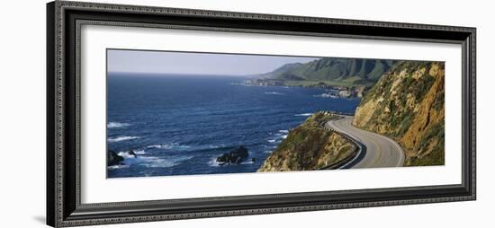 View of a Highway, California State Route 1, Big Sur, California, USA-null-Framed Photographic Print