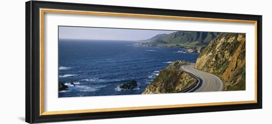 View of a Highway, California State Route 1, Big Sur, California, USA-null-Framed Photographic Print