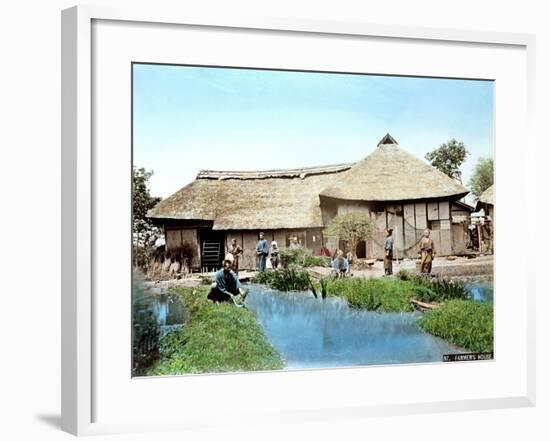 View of a Japanese Farm, C.1900-null-Framed Giclee Print