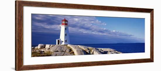 View of a Lighthouse, Peggy's Cove, Nova Scotia, Canada-null-Framed Photographic Print