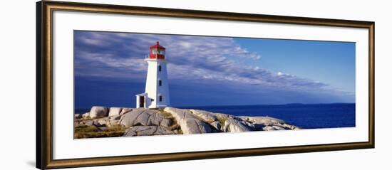 View of a Lighthouse, Peggy's Cove, Nova Scotia, Canada-null-Framed Photographic Print