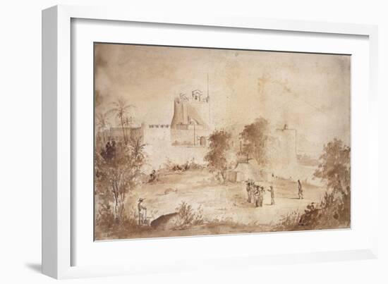 View of a Military Fortress-Camille Pissarro-Framed Giclee Print