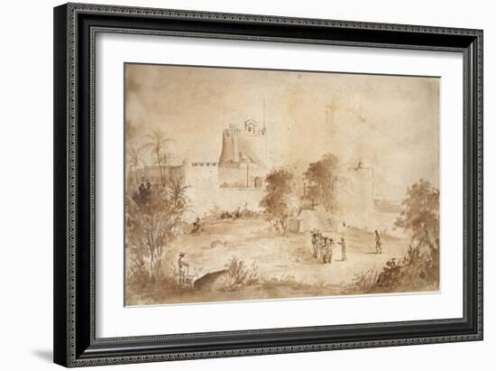 View of a Military Fortress-Camille Pissarro-Framed Giclee Print