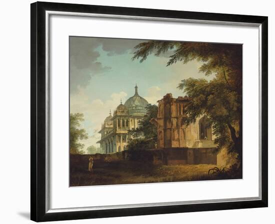 View of a Mosque at Mounheer (Maner)-William Hodges-Framed Giclee Print