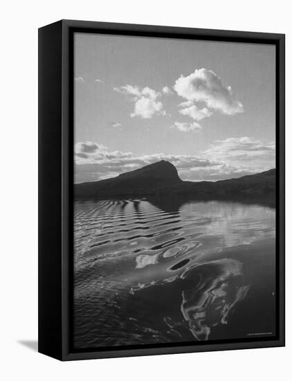 View of a Mountain and Lake in the Section For Sweden Known as Lappland-Eliot Elisofon-Framed Premier Image Canvas