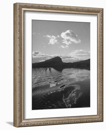 View of a Mountain and Lake in the Section For Sweden Known as Lappland-Eliot Elisofon-Framed Photographic Print