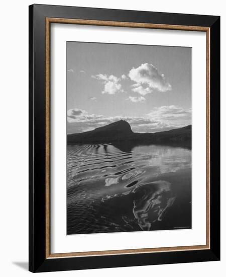 View of a Mountain and Lake in the Section For Sweden Known as Lappland-Eliot Elisofon-Framed Photographic Print