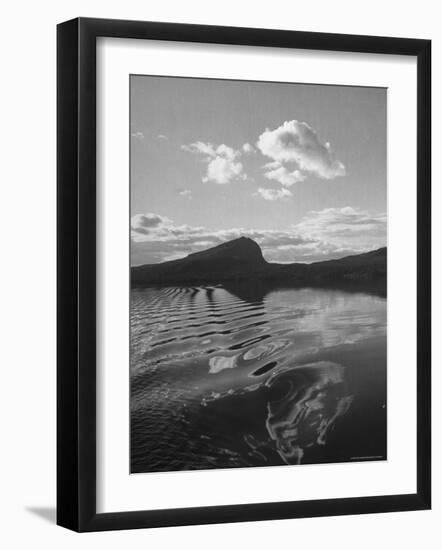 View of a Mountain and Lake in the Section For Sweden Known as Lappland-Eliot Elisofon-Framed Photographic Print