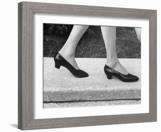 View of a New Type of Woman's Shoe-Yale Joel-Framed Photographic Print