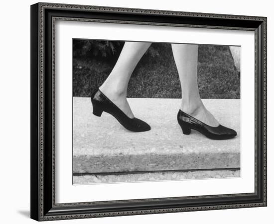 View of a New Type of Woman's Shoe-Yale Joel-Framed Photographic Print