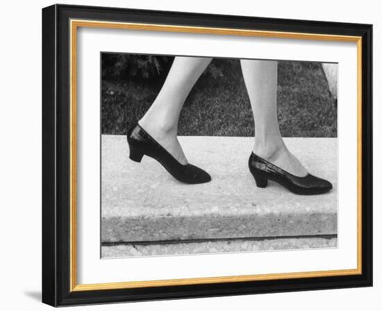 View of a New Type of Woman's Shoe-Yale Joel-Framed Photographic Print