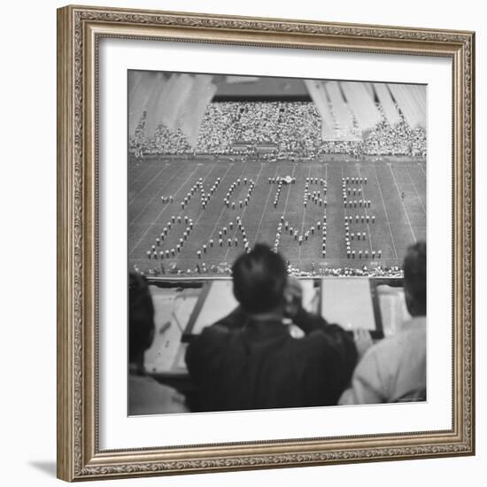 View of a Notre Dame Football Game-Mark Kauffman-Framed Photographic Print