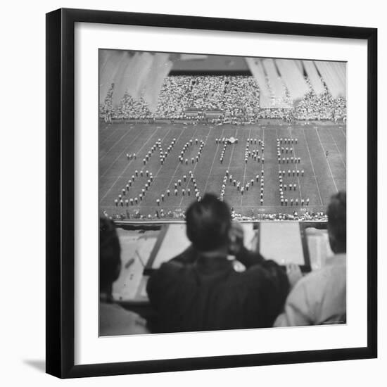 View of a Notre Dame Football Game-Mark Kauffman-Framed Photographic Print