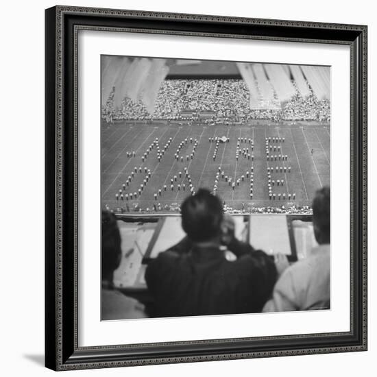 View of a Notre Dame Football Game-Mark Kauffman-Framed Photographic Print