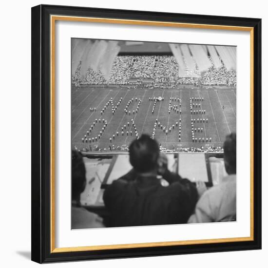 View of a Notre Dame Football Game-Mark Kauffman-Framed Photographic Print