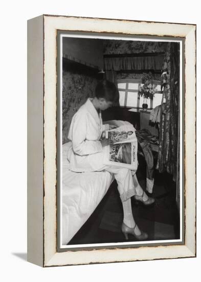 View of a Passenger Cabin on Board Zeppelin Lz 127 Graf Zeppelin, 1933-null-Framed Premier Image Canvas