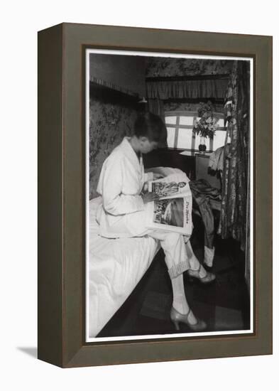 View of a Passenger Cabin on Board Zeppelin Lz 127 Graf Zeppelin, 1933-null-Framed Premier Image Canvas