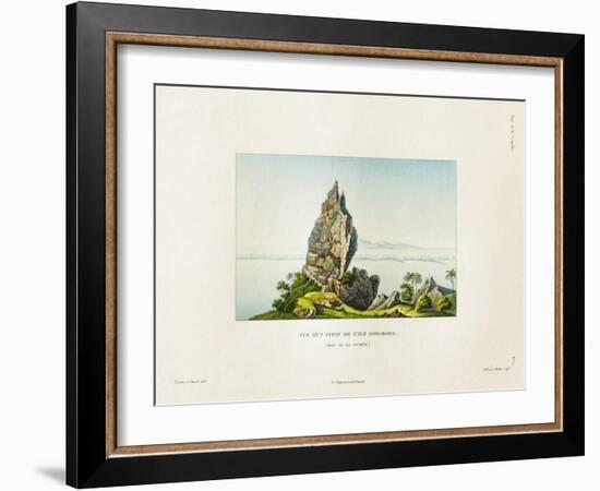 View of a Peak on the Island of Bora Bora-Ambroise Tardieu-Framed Giclee Print