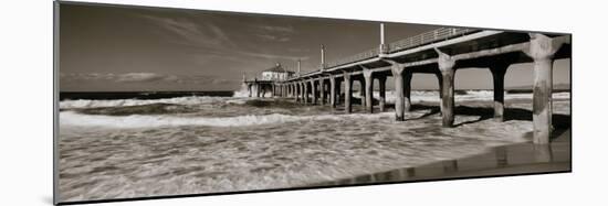 View of a Pier, Manhattan Beach Pier, Manhattan Beach, Los Angeles County, California, USA-null-Mounted Photographic Print