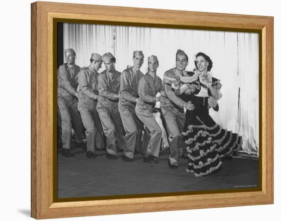 View of a Production of the Play "We're Telling You" at a WAC and Soldier Show-Charles E^ Steinheimer-Framed Premier Image Canvas