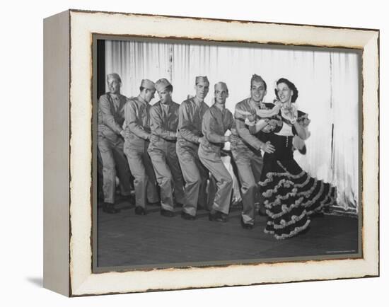 View of a Production of the Play "We're Telling You" at a WAC and Soldier Show-Charles E^ Steinheimer-Framed Premier Image Canvas