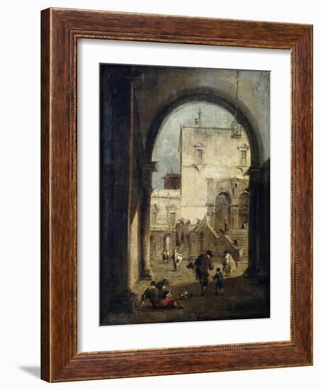 View of a Square and a Palace, Between 1775 and 1780-Francesco Guardi-Framed Giclee Print